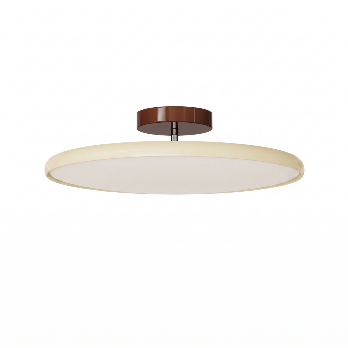 Orbita adjustable swivel flush mount light on a white background