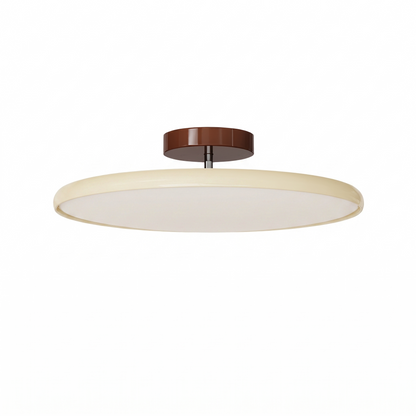 Orbita adjustable swivel flush mount light on a white background