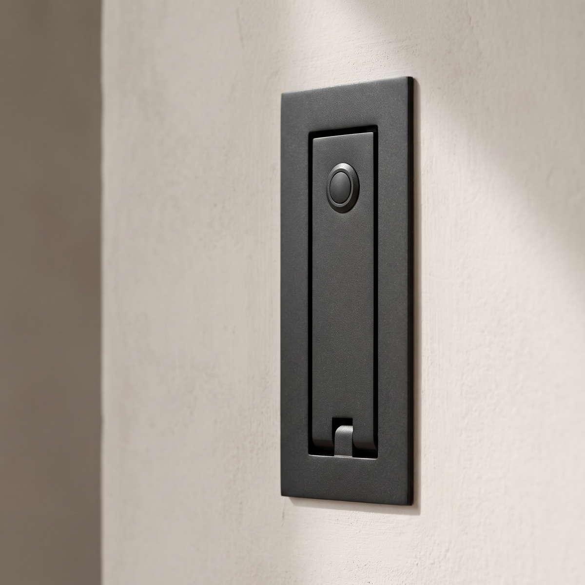 Lumo sconce folded flat into its wall plate